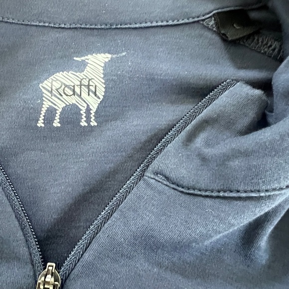 Raffi Cotton Quarter Zip Mock Lightweight Pullover Men’s Size Large - Picture 2 of 7